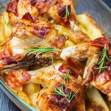 Bacon Chicken Potato Casserole